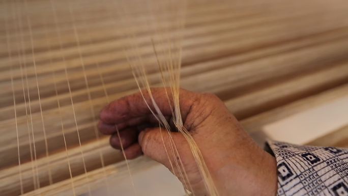 织布机织布老式织布机手工织布1