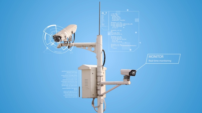 原创科技监控摄像头视频素材
