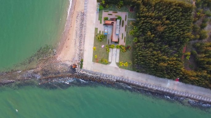 海南文昌三沙港航拍