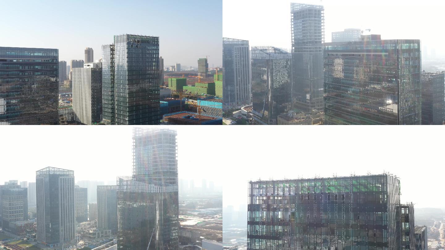 武汉光谷高楼4K航拍