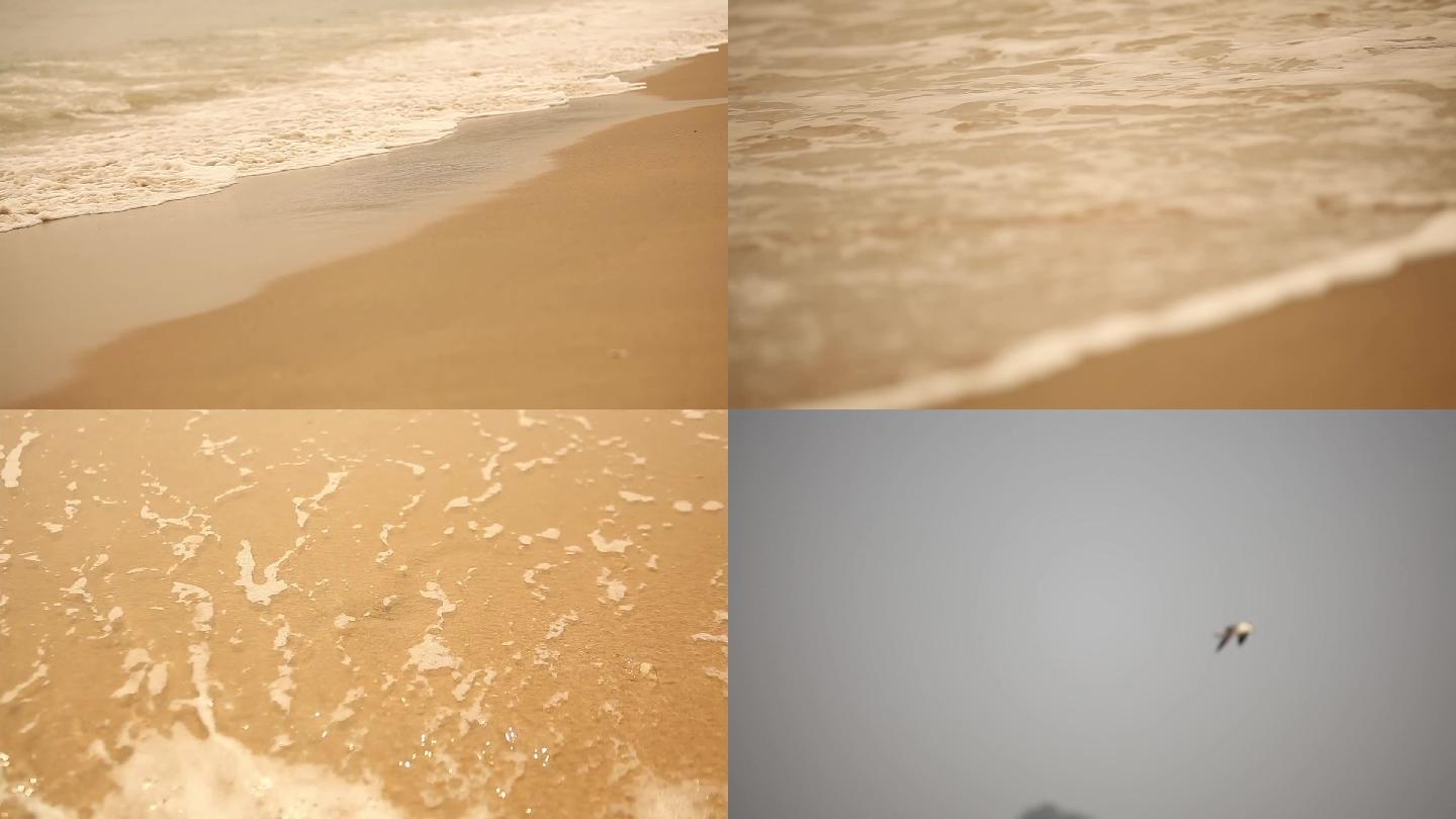 高清实拍大海沙滩视频素材