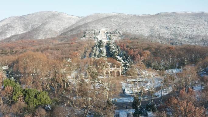 南京中山陵雪景