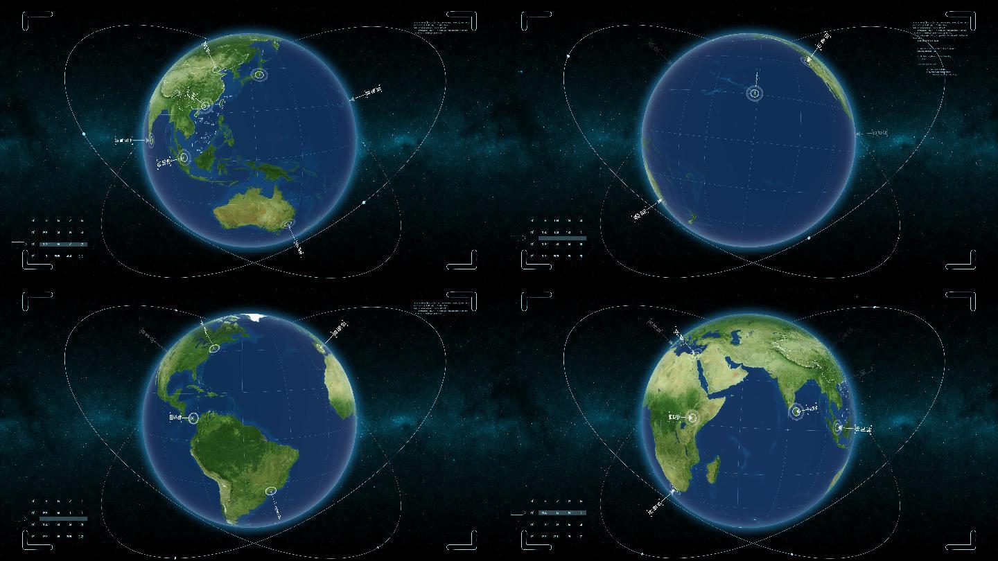 【原创】4K科技数据卫星地球_2