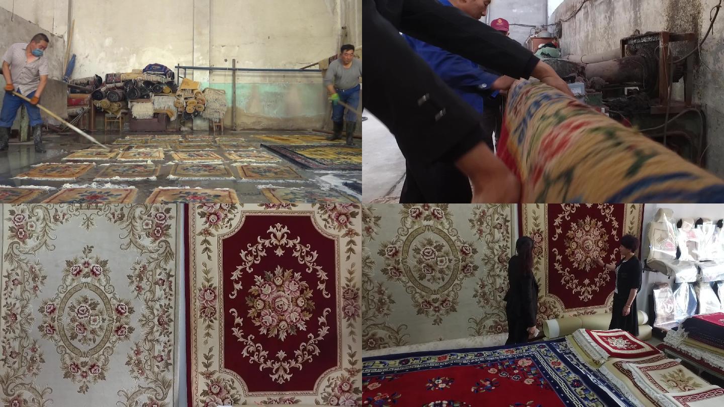 非遗传统文化地毯制作工艺流程复工复产