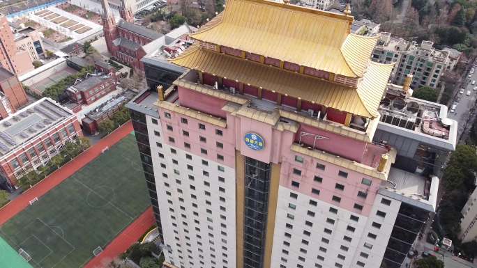 4k原素材-上海西藏大厦