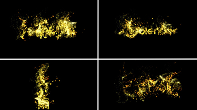 原创粒子汇聚logo演绎AE工程