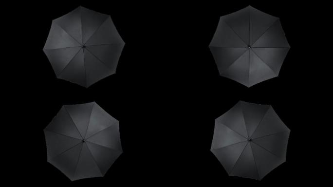 黑伞旋转循环透明通道