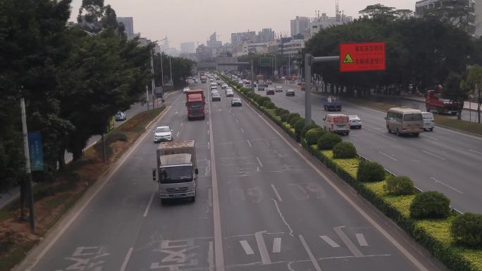 深圳107国道宝安西乡段交通景观