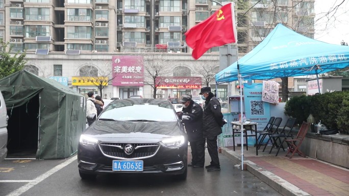 防疫社区大消毒喷洒消毒水疫情防控