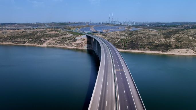 高速公路科技未来扑面而来航拍