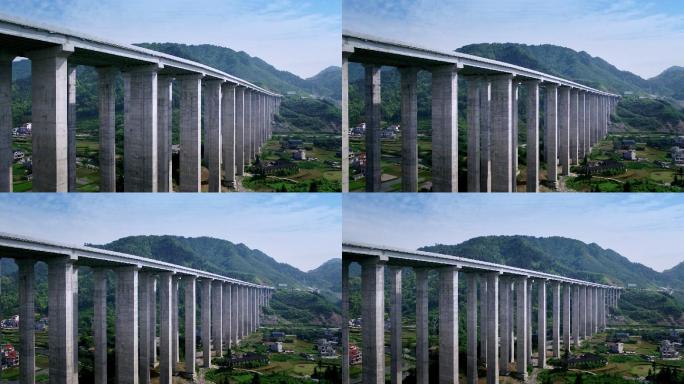 高速高架公路桥巨型建筑穿山越岭