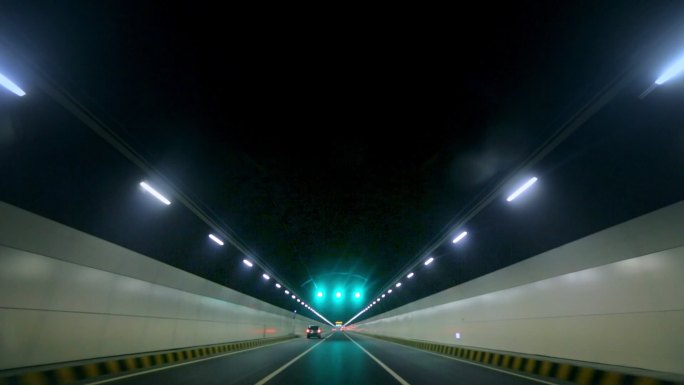 青岛胶州湾隧道隧道胶州湾实拍隧道