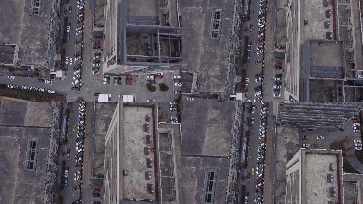 俯瞰城市地面道路交通马路居民楼住宅区 3840x2160 高清视频素材下载 编号 实拍视频 Vj师网www Vjshi Com