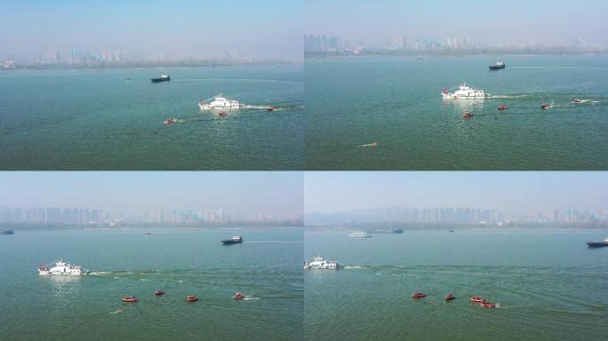 4K水面应急救援无人机施救航拍