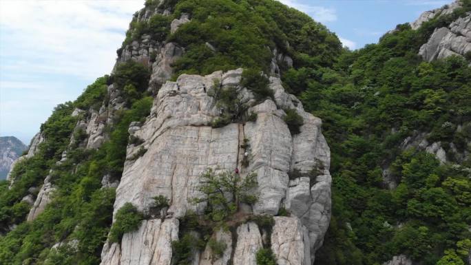 登封嵩山登山爬山