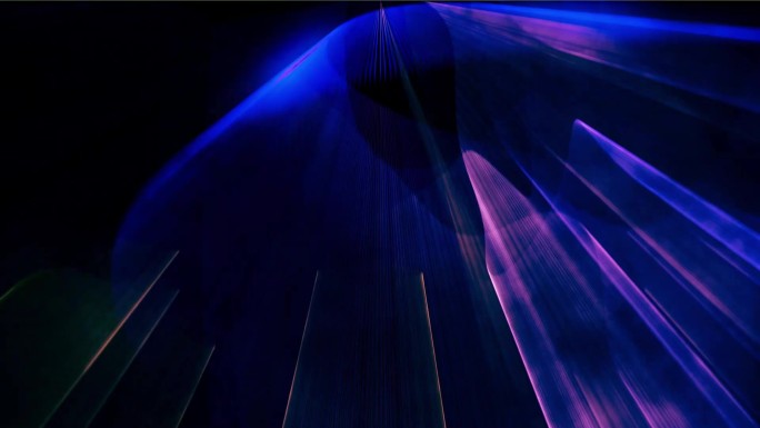 粒子光束舞蹈背景射线-蓝色