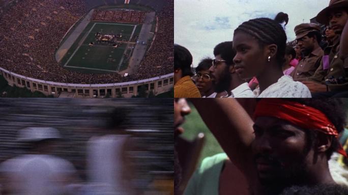60年代美国体育场民权运动解放运动演讲