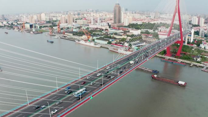 4k杨浦大桥航拍