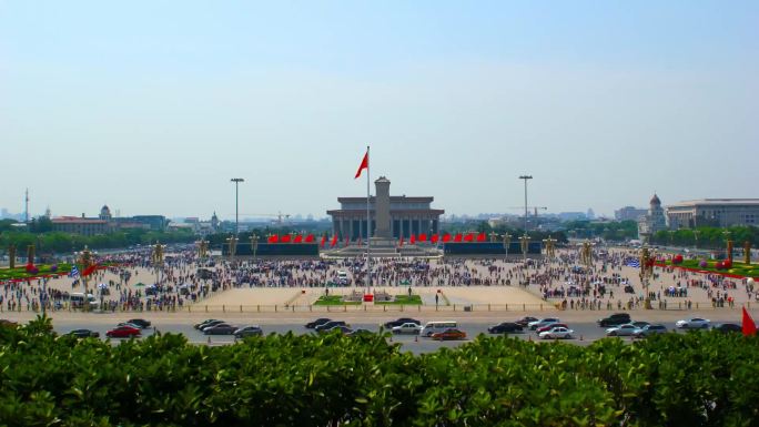 北京天安门广场/天安门城楼延时摄影