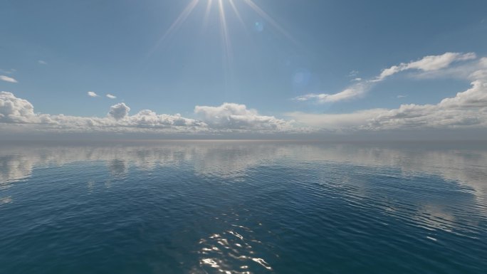 碧海蓝天广阔大海