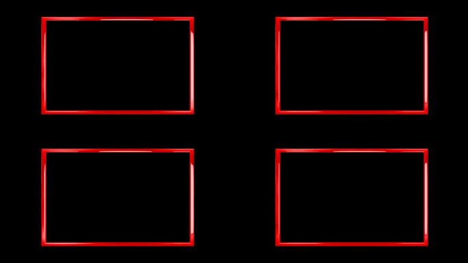 无缝循环带通道边框红色边框边框矩形