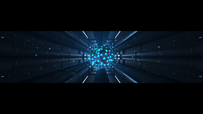 E3D科技隧道科技立方体