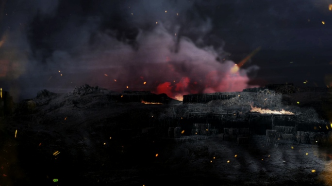 抗日战争战场硝烟舞台背景