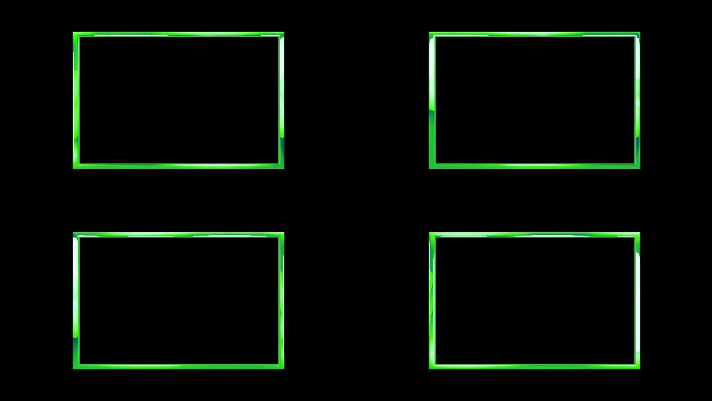 无缝循环带通道边框绿色边框边框矩形