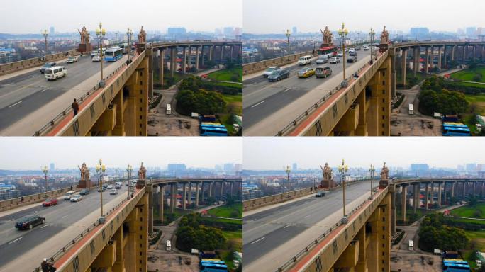 南京长江大桥延时摄影