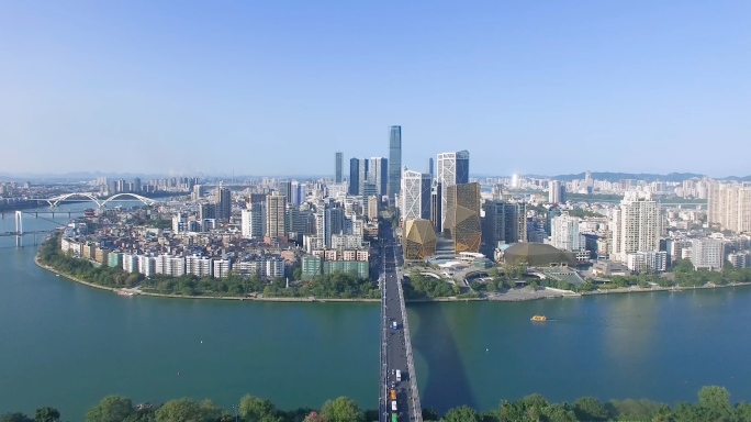 4K广西柳州城市风景风光航拍5分钟时长