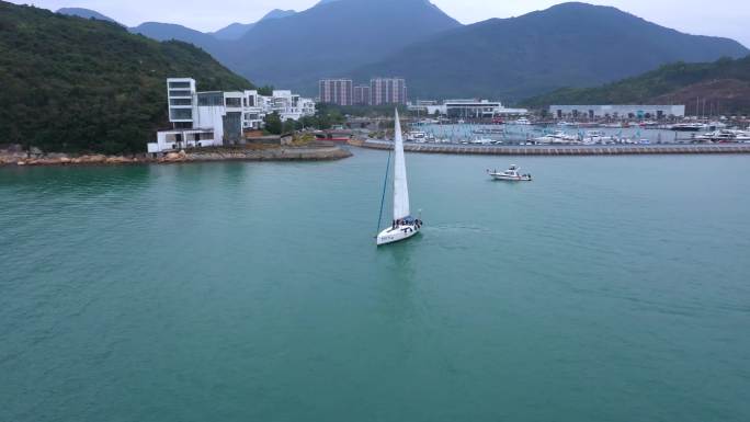 深圳七星湾帆船出海4k