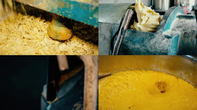 油坊榨豆油生产过程
