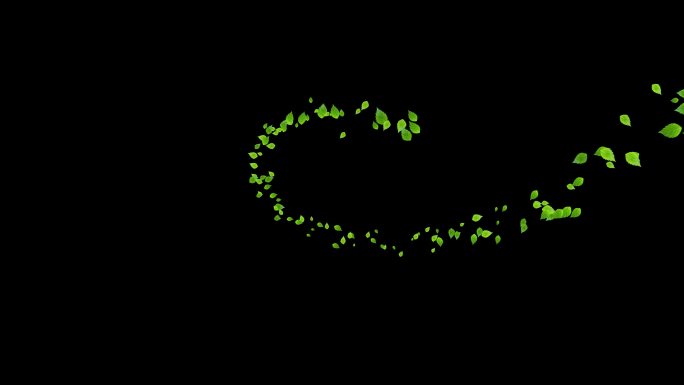 4K薄荷叶随风飘扬通道视频2