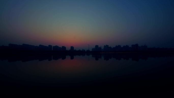延时摄影日转夜