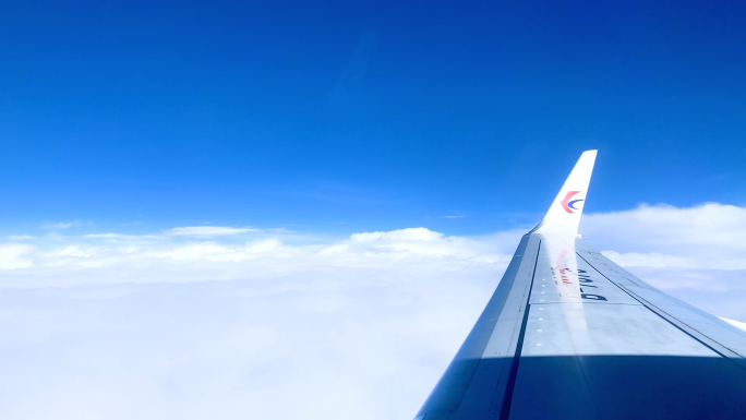 【4K】飞机窗外风景天空进站出站vlog