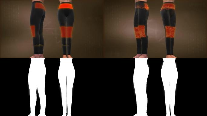 男女款电热裤在膝腰腹部关键部位超热设计