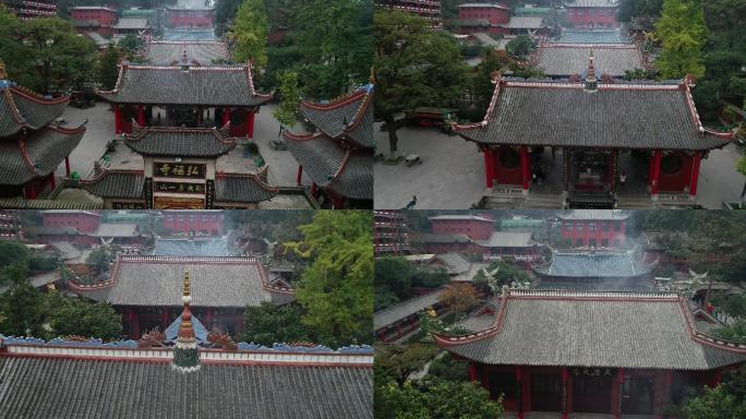 4K黔灵山弘福寺航拍2021