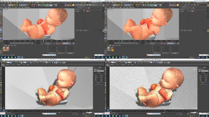 C4D+3dsmax+fbx模型--婴儿