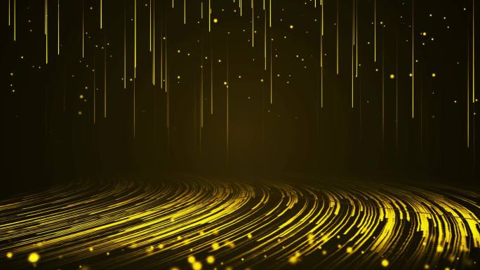 大气金色粒子光线背景视频