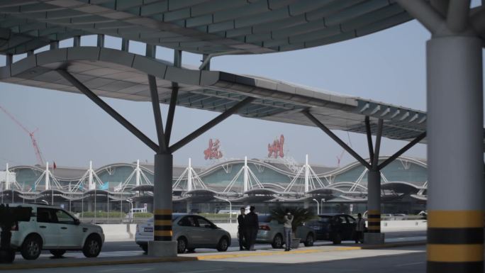 杭州萧山机场视频素材