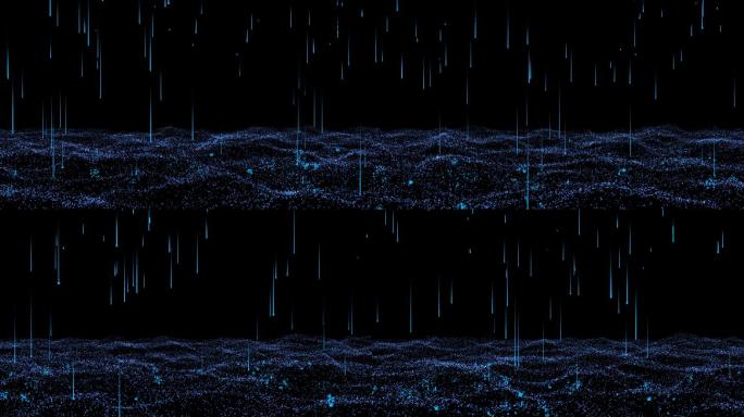 科技粒子下落背景视频_1