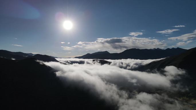 4k西藏布达拉宫藏族拉木措圣象天门达木寺