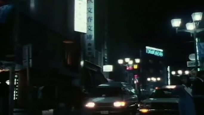 80年代日本街道街景夜晚夜景卡拉OK