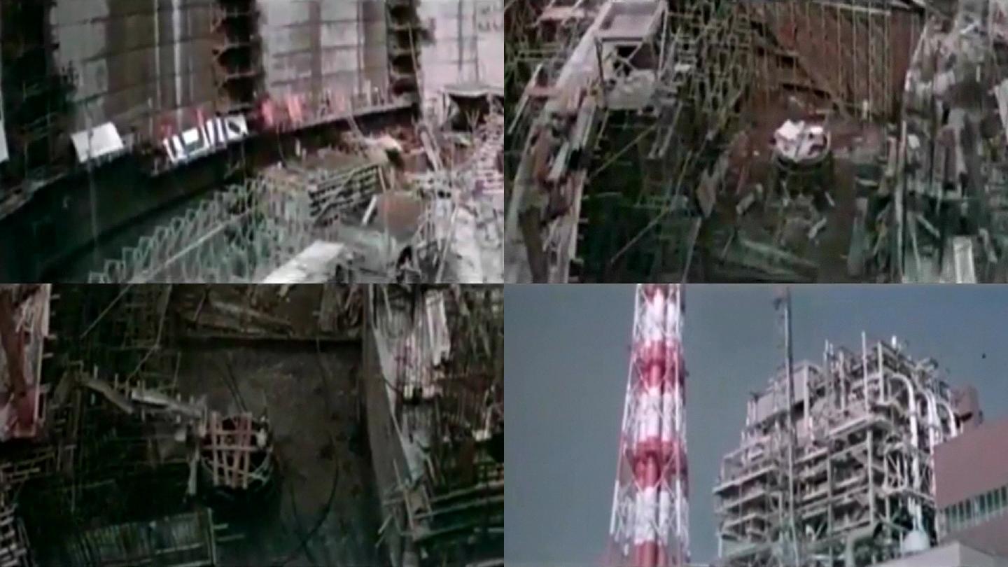 60年代日本福岛核电站施工
