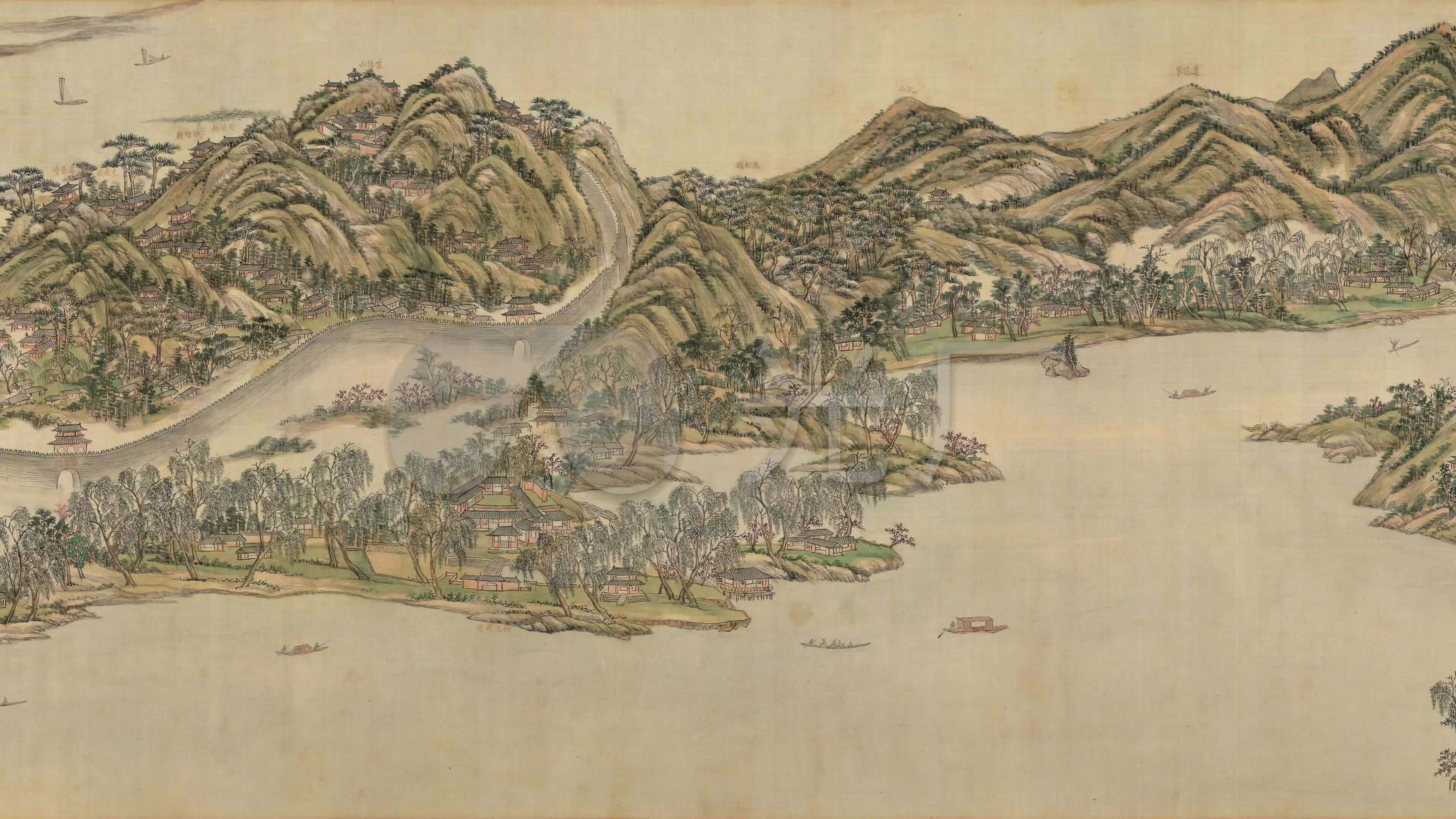 杭州西湖手绘地图|插画|商业插画|手绘地图制作 - 原创作品 - 站酷 (ZCOOL)