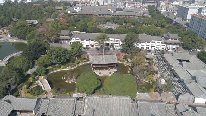 4K建水文庙孔子文化广场航拍未调色