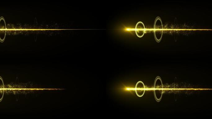 金色光波粒子光线