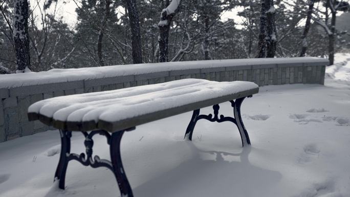 原创拍摄冬季森林浪漫雪景自然风光