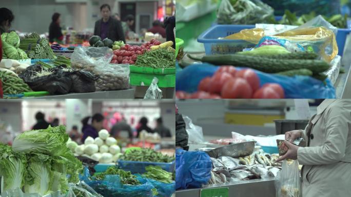 农贸市场菜市场蔬菜水产买菜生鲜