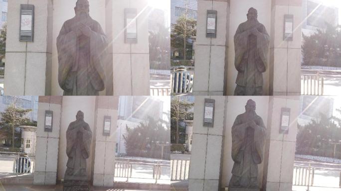 泉城广场文化长廊名人雕塑孔子